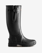 Balmoral Tall Side Adjustable Commando Sole Boots für Herren in Schwarz