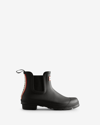Original Chelsea Tri Colour Logo Boots für Damen in Schwarz