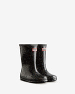 Little Kids Classic Giant Glitter Wellington Boots (18 Monate-8 Jahre) in Schwarz