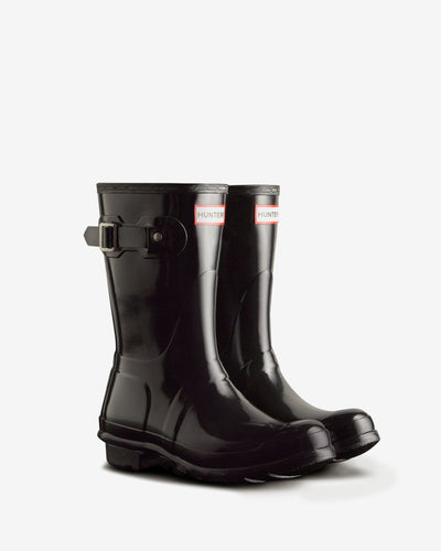 Original Short Gloss Boots für Damen Schwarz