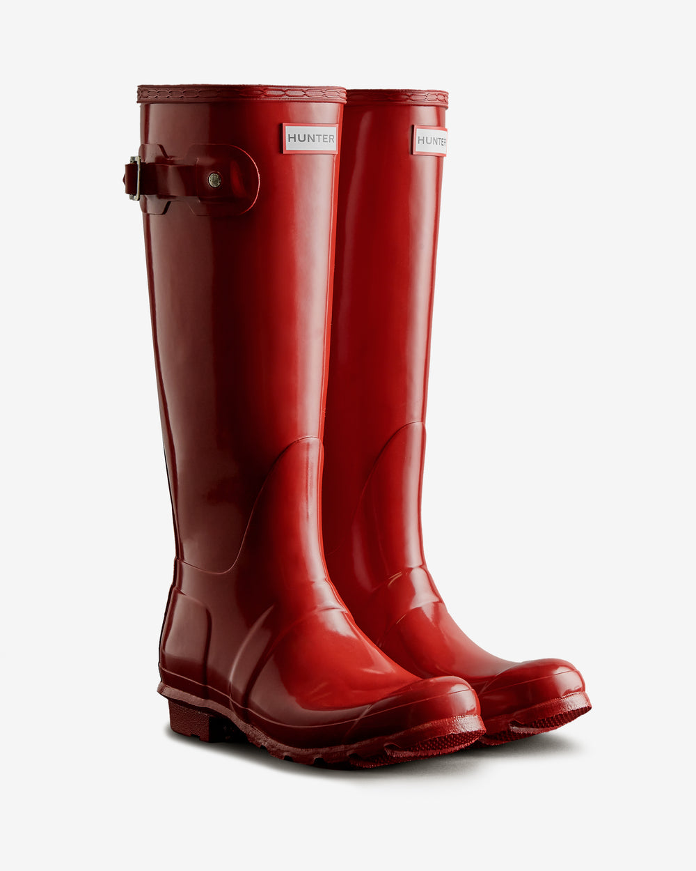 Original Tall Gloss Boots für Damen in Rot
