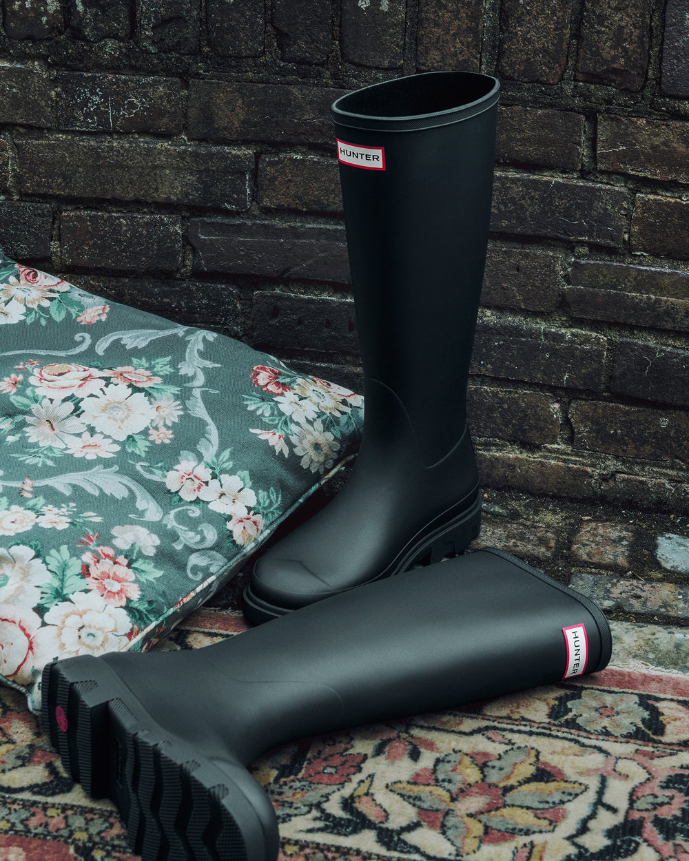 Downpour Tall Wellington Gummistiefel Schwarz (Unisex)