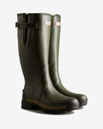 Balmoral Tall Side Adjustable Commando Sole Boots für Herren in Olivgrün