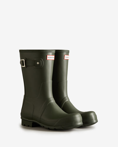 Original Short Wellington Boots für Herren in Olivgrün