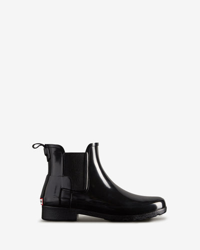 Refined Chelsea Gloss Boots für Damen in Schwarz