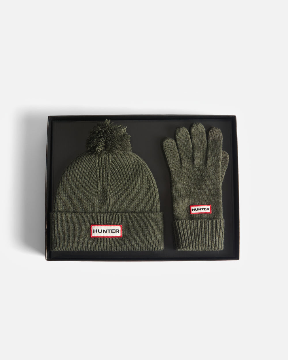 Anagach Mütze/Handschuhe-Set Dunkelgrün (Unisex)