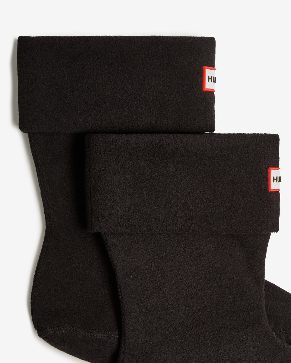 Recycled Fleece Cuff Short Stiefel Socken Schwarz (Unisex)
