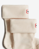 Recycled Fleece Cuff Short Stiefel Socken Weiß (Unisex)