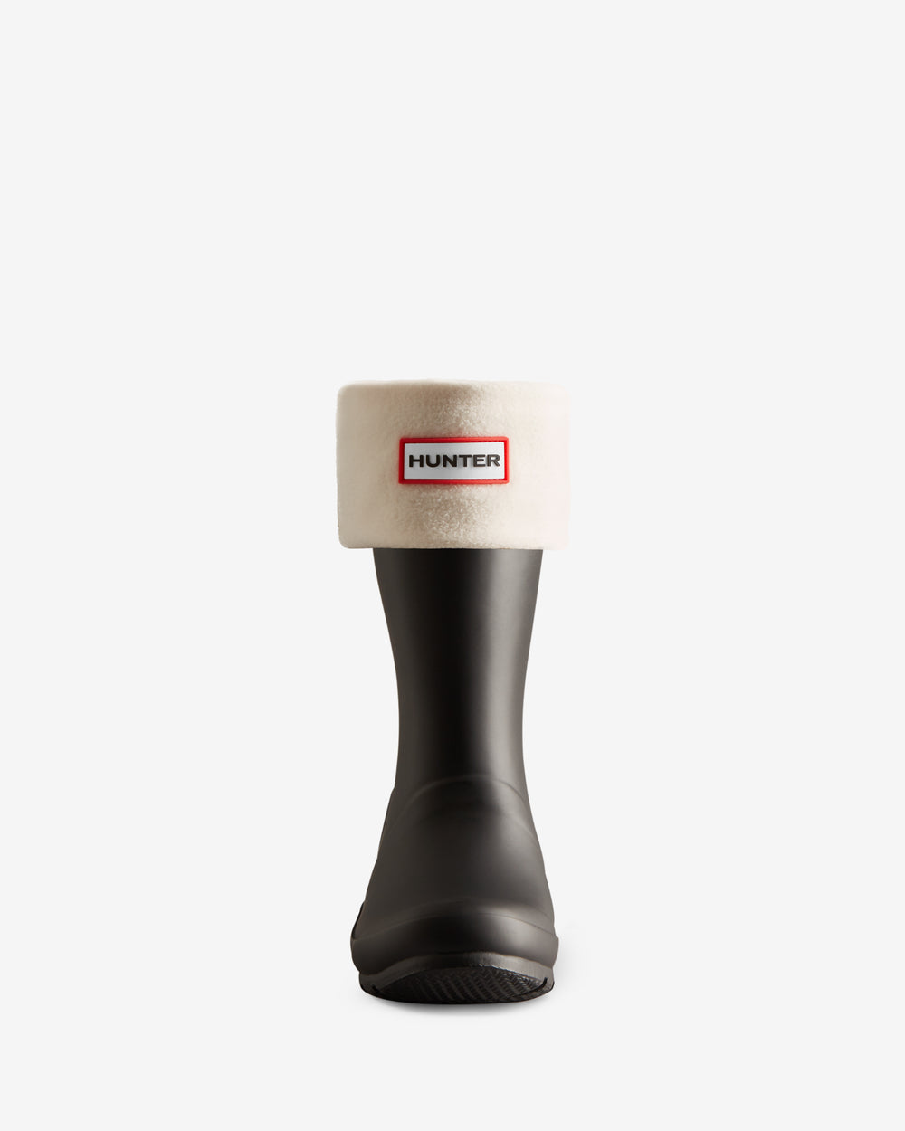 Recycled Fleece Cuff Short Stiefel Socken Weiß (Unisex)