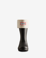 Recycled Fleece Cuff Short Stiefel Socken Weiß (Unisex)