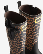 Downpour Adjustable Tall Gummistiefel Ganni X Hunter Leopard (Unisex)