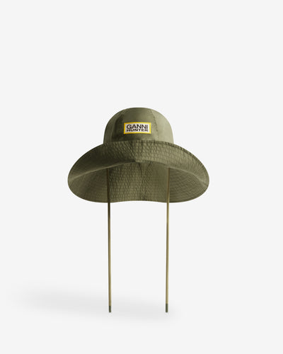 Wasserdichter Sonnenhut Ganni X Hunter Grün (Unisex)
