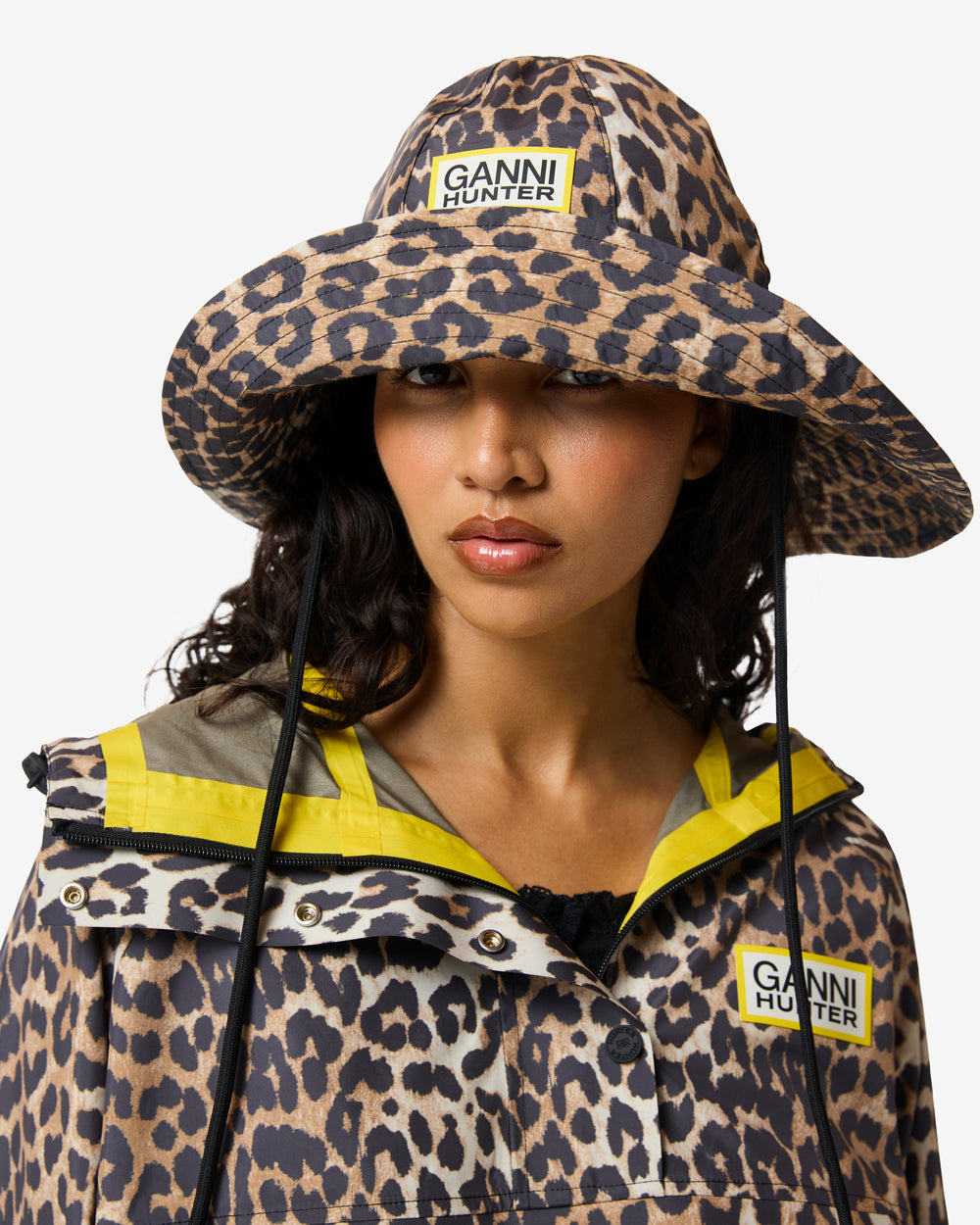 Wasserdichter Sonnenhut Ganni X Hunter Leopard (Unisex)