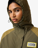 Regenponcho Ganni X Hunter Grün (Unisex)