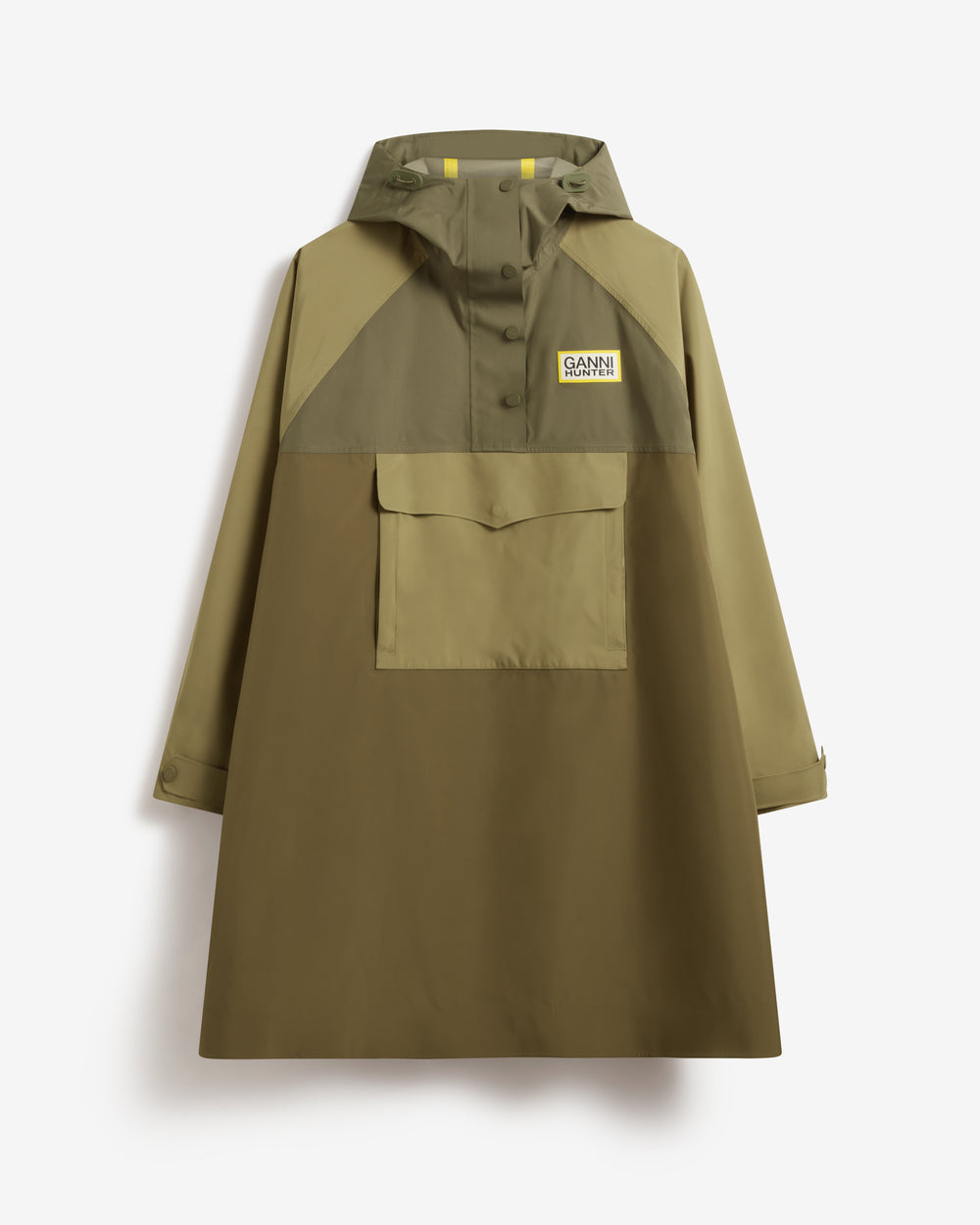 Regenponcho Ganni X Hunter Grün (Unisex)