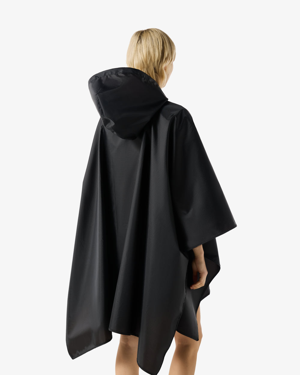 Zusammenfaltbares Poncho Schwarz (Unisex)