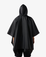 Zusammenfaltbares Poncho Schwarz (Unisex)