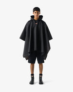 Zusammenfaltbares Poncho Schwarz (Unisex)