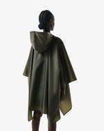 Zusammenfaltbares Poncho Dunkelgrün (Unisex)