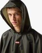 Zusammenfaltbares Poncho Dunkelgrün (Unisex)