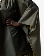 Zusammenfaltbares Poncho Dunkelgrün (Unisex)
