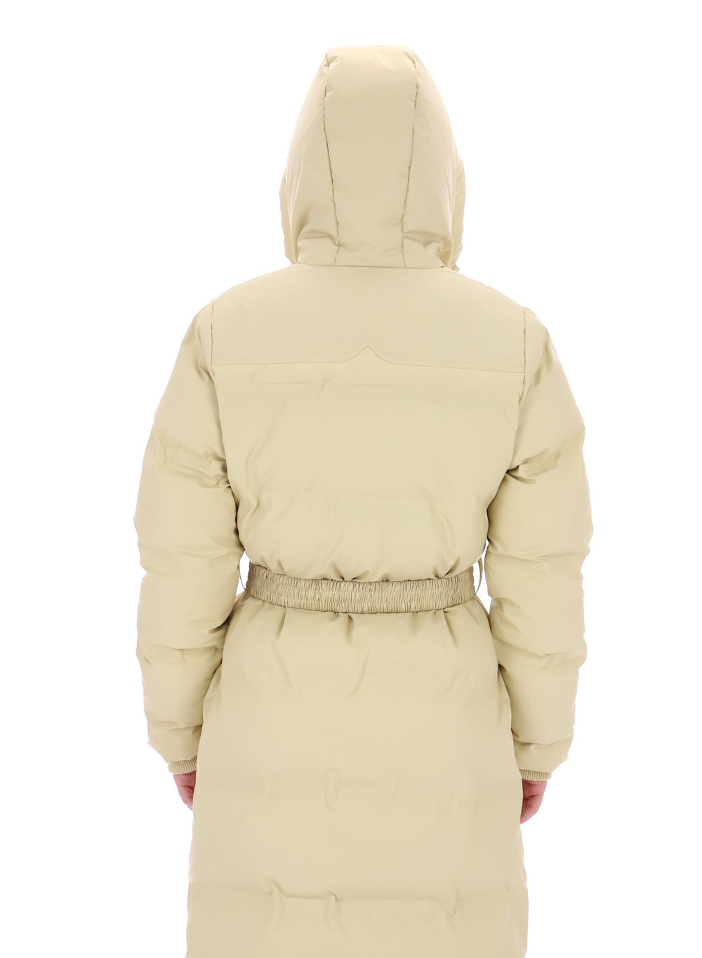 Elements Hutchison PU Sonic Welded Long Puffer Jacke Weiß (Damen)