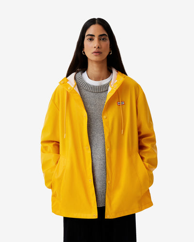 Unisex Downpour Izzy PU Hooded Jacket
