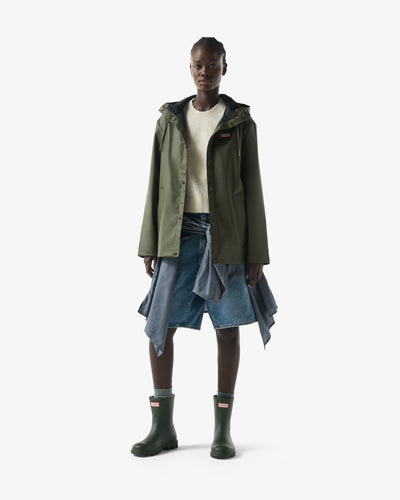 Downpour Izzy Regenjacke Dunkelgrün (Unisex)