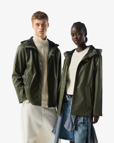 Downpour Izzy Regenjacke Dunkelgrün (Unisex)