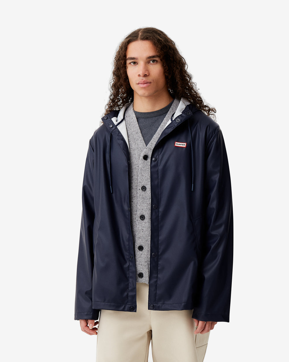 Unisex Downpour Izzy PU Hooded Jacket