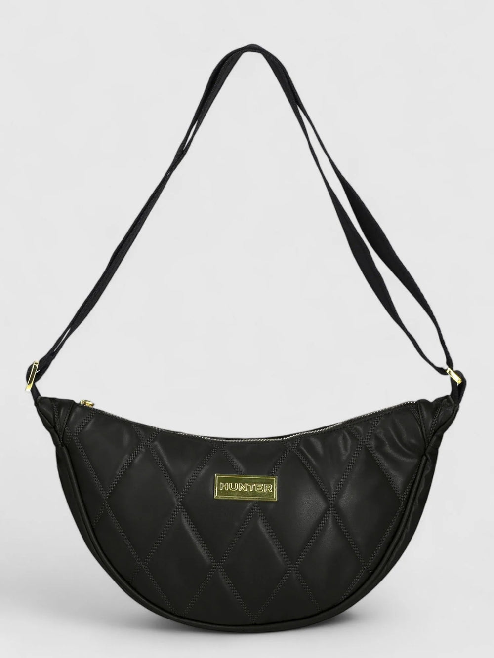 Kilty Diamond Quilt Sling Tasche Schwarz (Unisex)