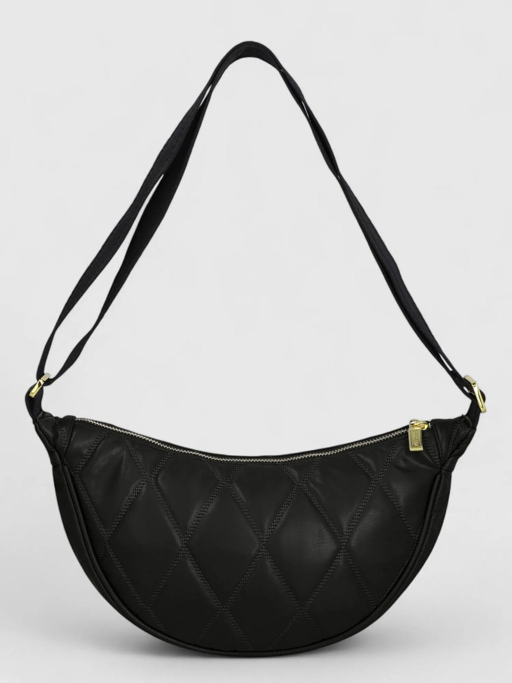 Kilty Diamond Quilt Sling Tasche Schwarz (Unisex)