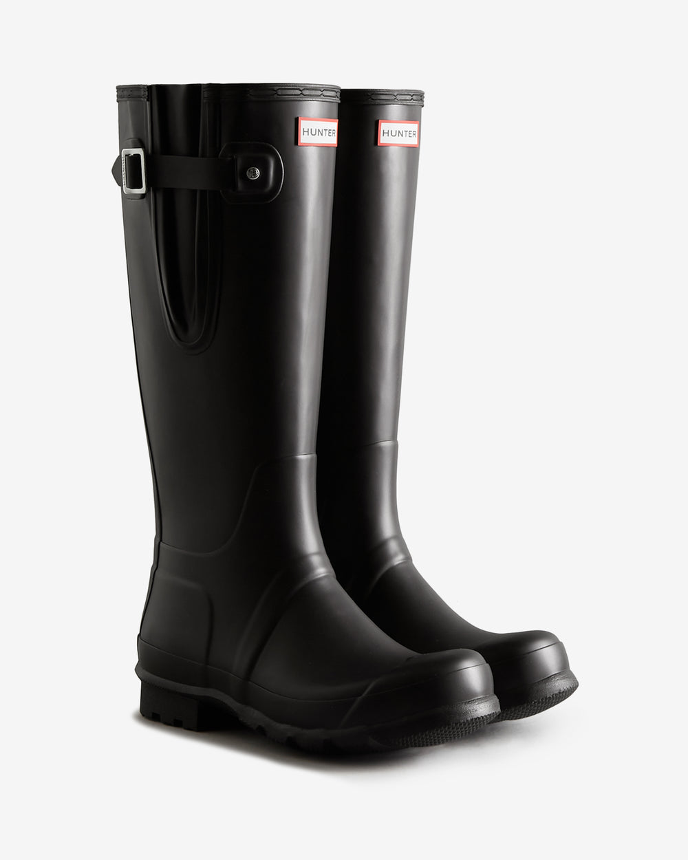 Tall Side Adjustable Wellington Gummistiefel Schwarz (Herren)