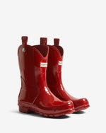 Original Military Cowboy Gloss Gummistiefel Rot (Damen)