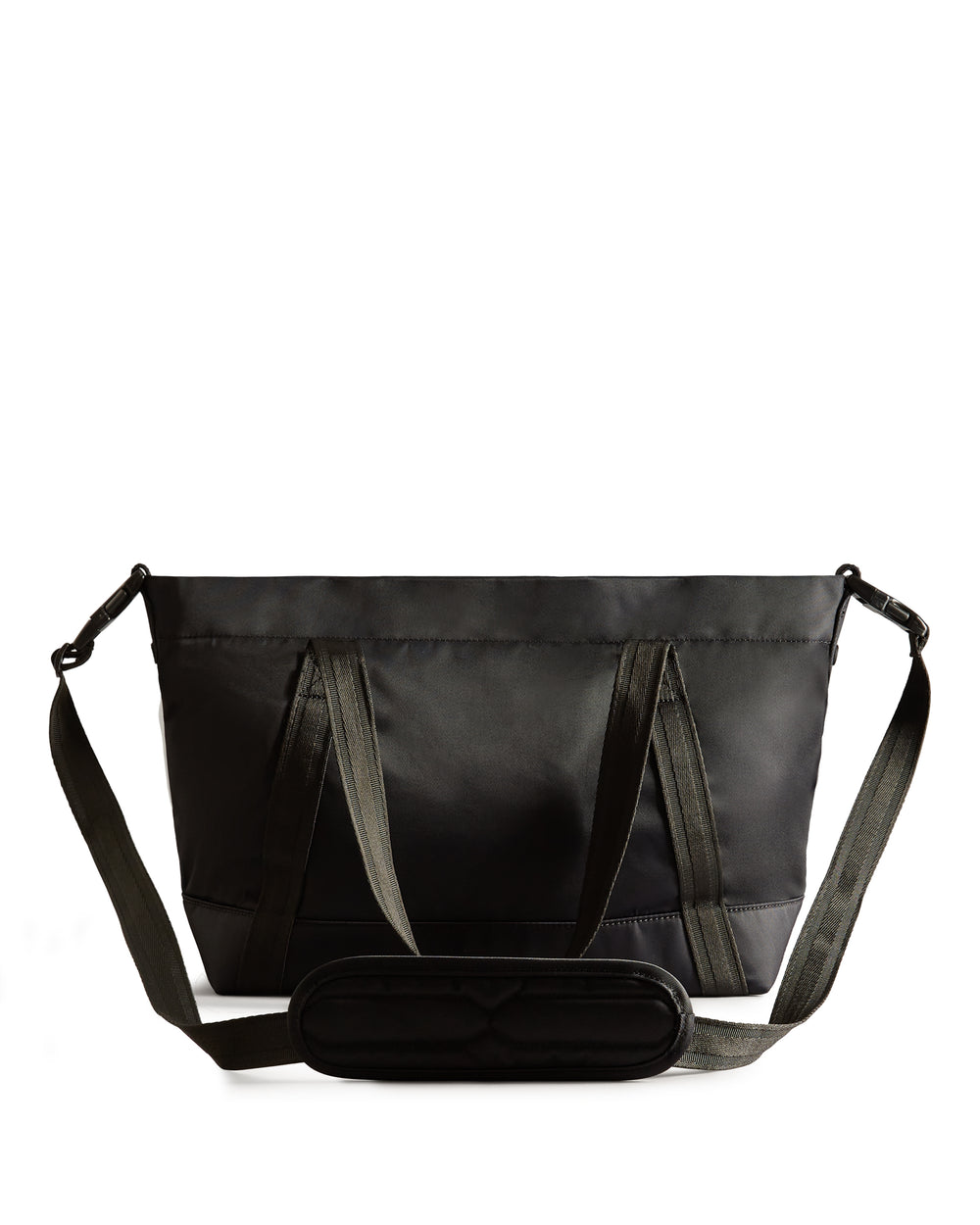 Nylon Midi Topclip Tragetasche Schwarz (Unisex)