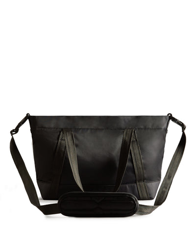 Nylon Midi Topclip Tragetasche Schwarz (Unisex)