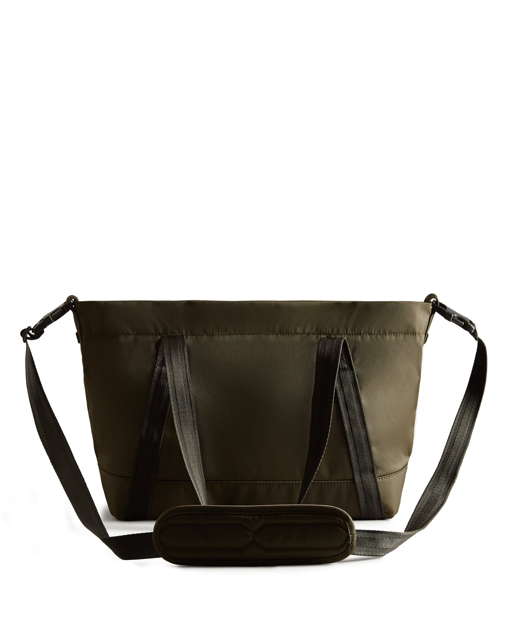 Nylon Midi Topclip Tragetasche Dunkelgrün (Unisex)