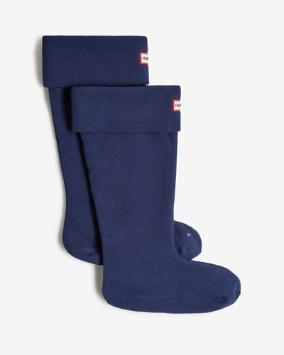 Fleece-Stiefelsocke mit umklappbarem Bündchen in Marineblau
