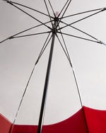Transparent Moustache Bubble Regenschirm Rot (Unisex)