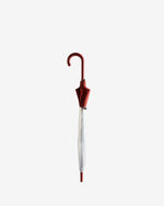Transparent Moustache Bubble Regenschirm Rot (Unisex)