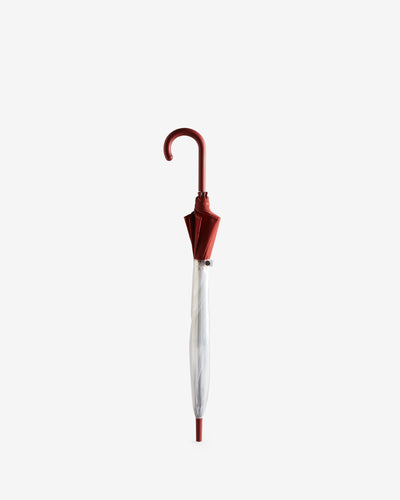 Transparent Moustache Bubble Regenschirm Rot (Unisex)