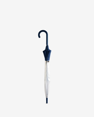 Transparent Moustache Bubble Regenschirm Blau (Unisex)