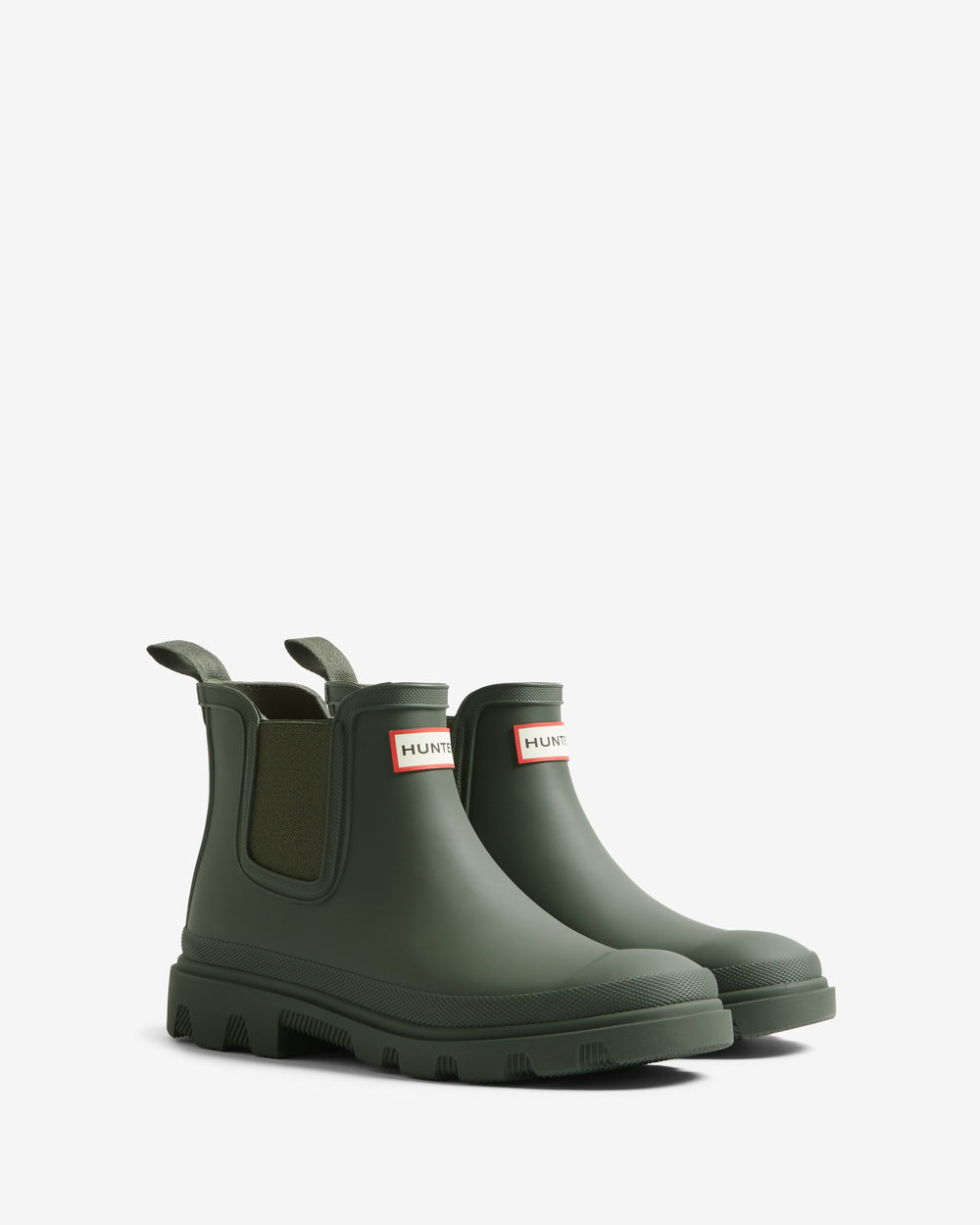Downpour Chelsea Gummistiefel Dunkelgrün (Unisex)