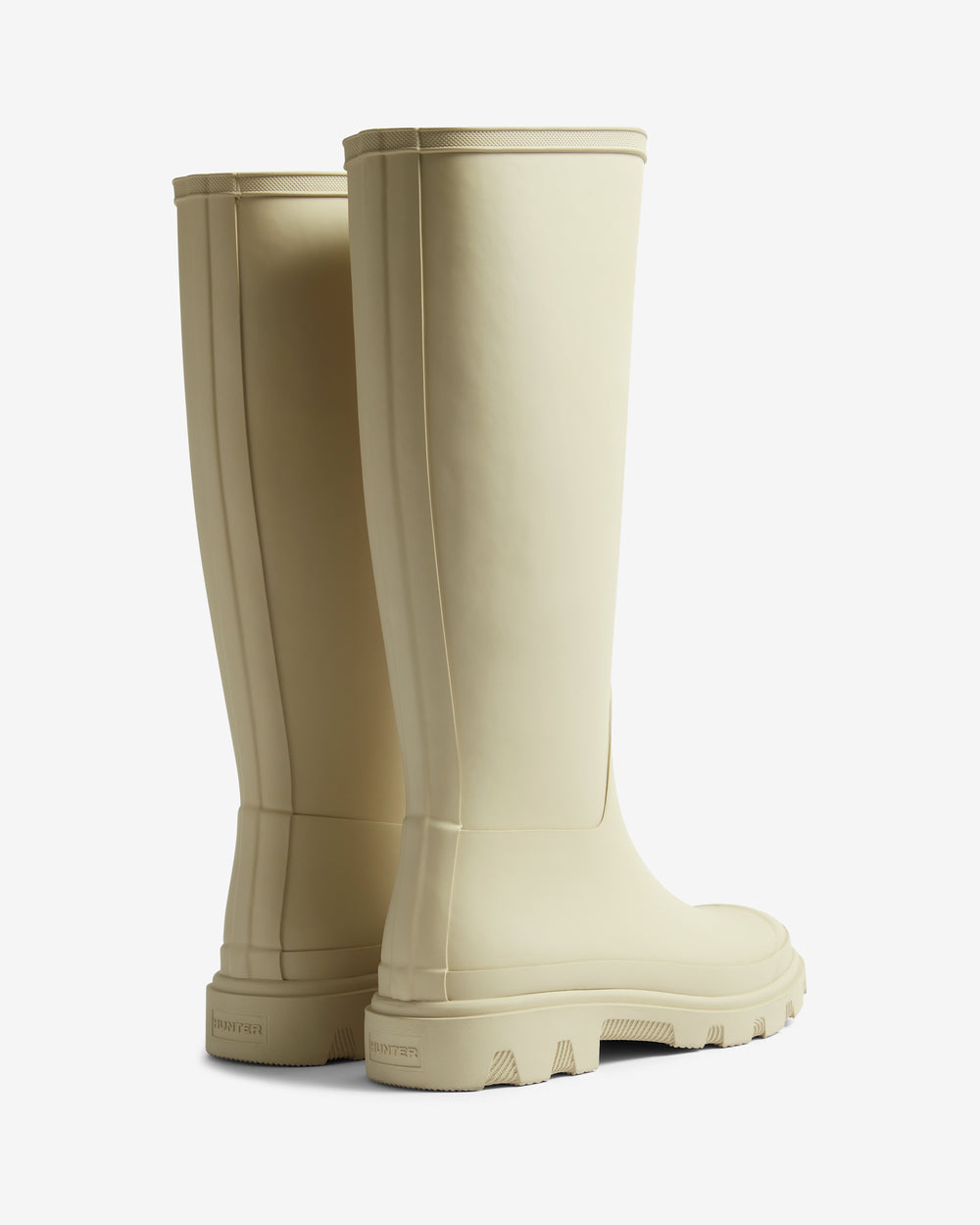 Unisex Downpour Tall Wellington Boot in Beige
