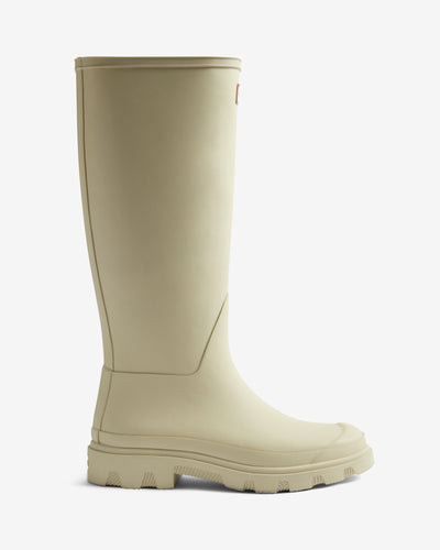 Unisex Downpour Tall Wellington Boot in Beige