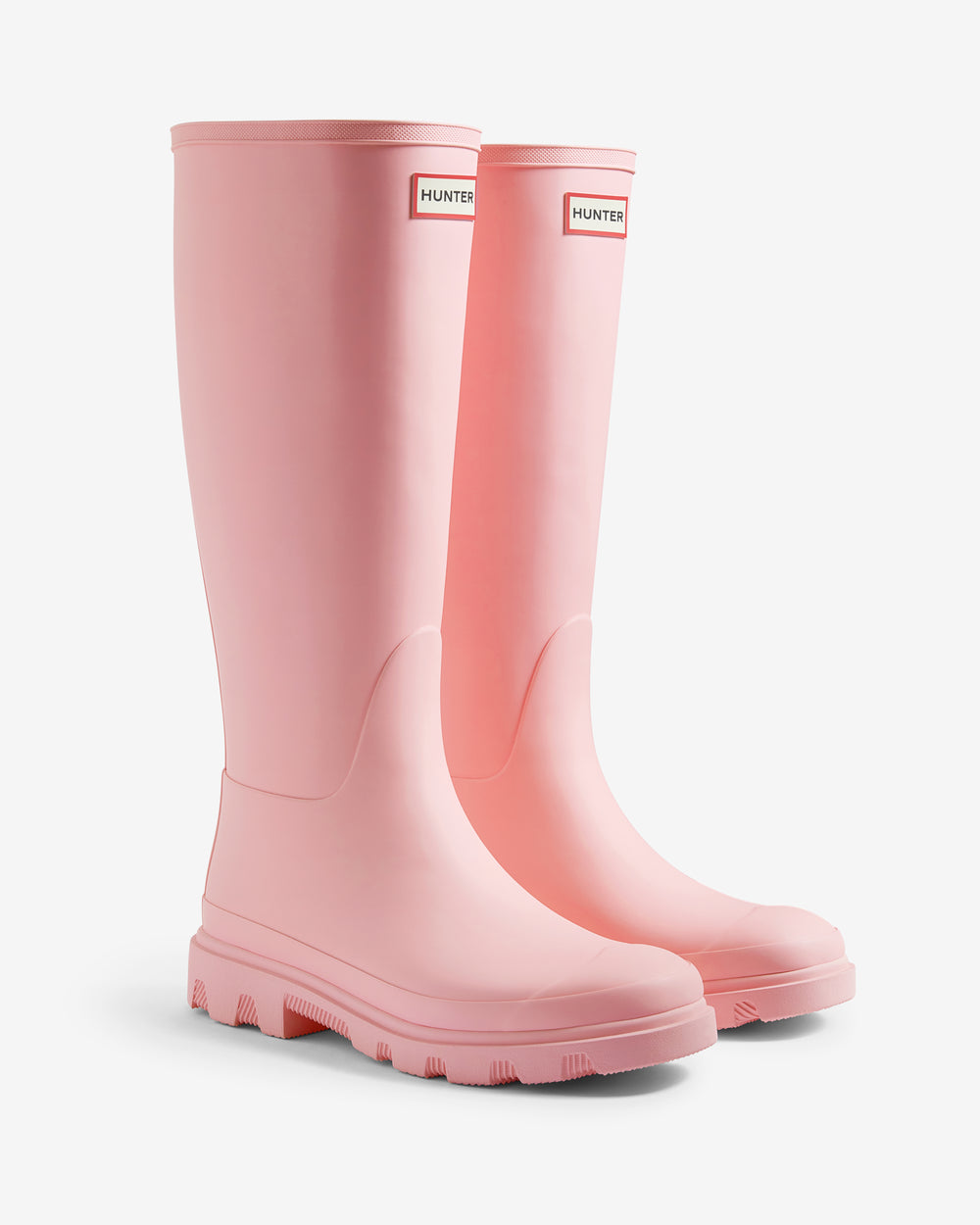 Unisex Downpour Tall Wellington Boot in Pink