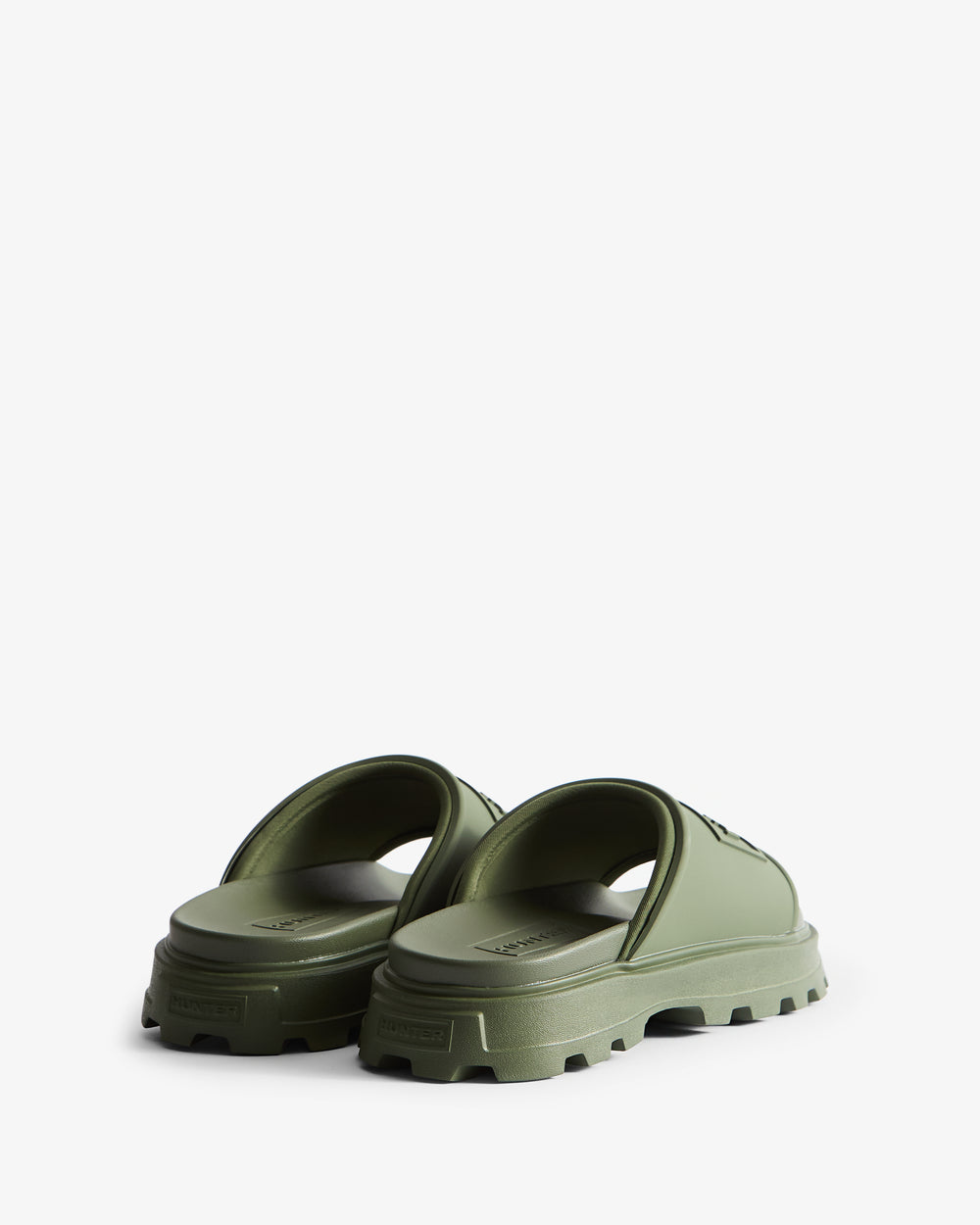 Moulded Stacked Silicon Logo Sandalen Grün (Unisex)