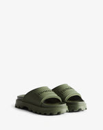 Moulded Stacked Silicon Logo Sandalen Grün (Unisex)