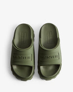 Moulded Stacked Silicon Logo Sandalen Grün (Unisex)