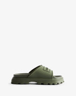 Moulded Stacked Silicon Logo Sandalen Grün (Unisex)